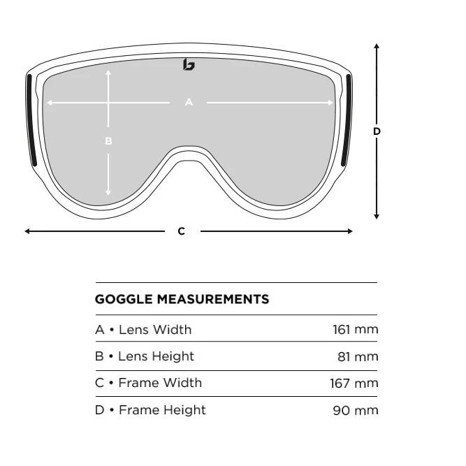 bolle blanca ski goggles size